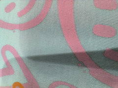 Sleeveless Sky Blue Crop Top for Girls with Smiley & Heart Print | Soft Hosiery Cotton - 2231