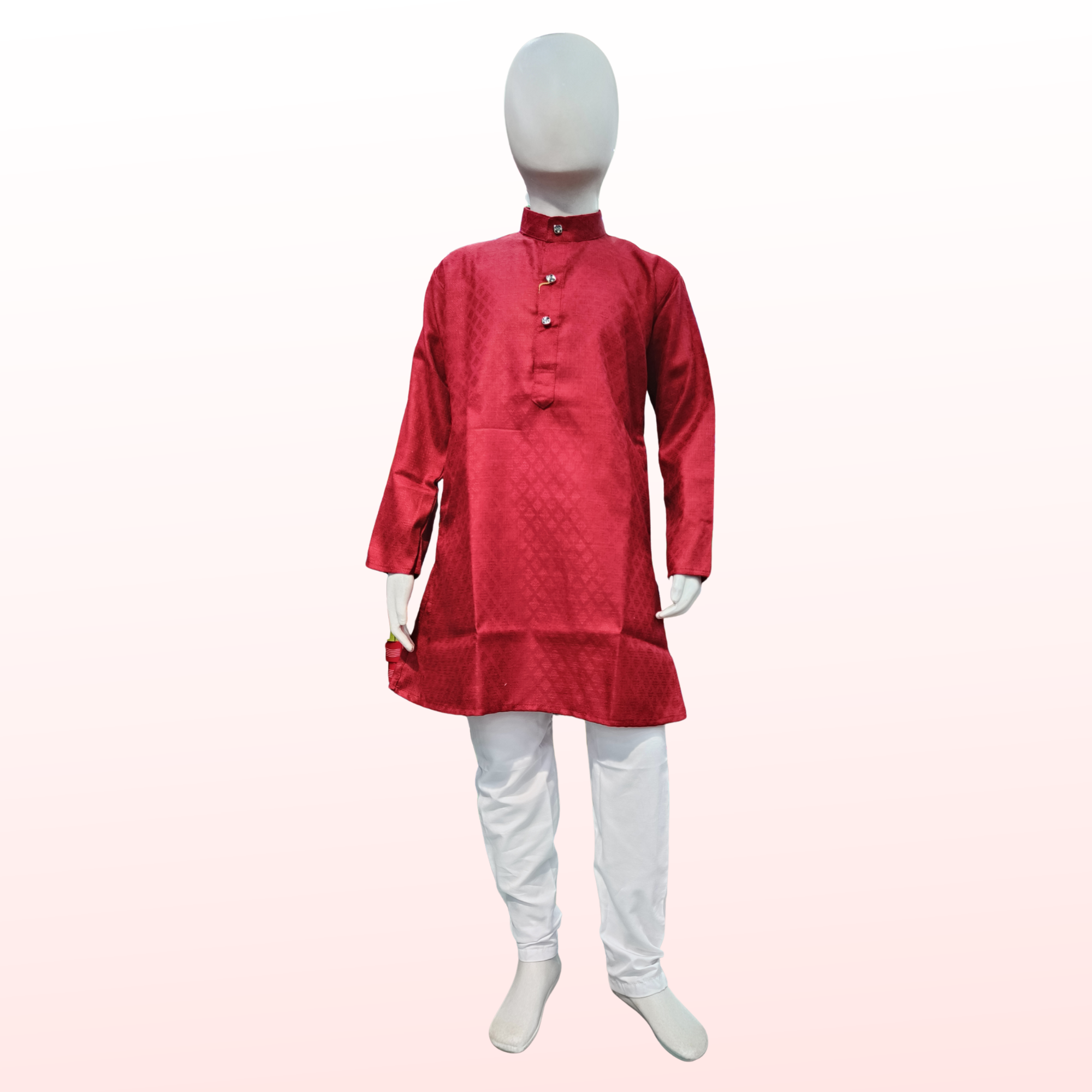 Maroon Cotton Kurta Pajama Set - Festive & Elegant