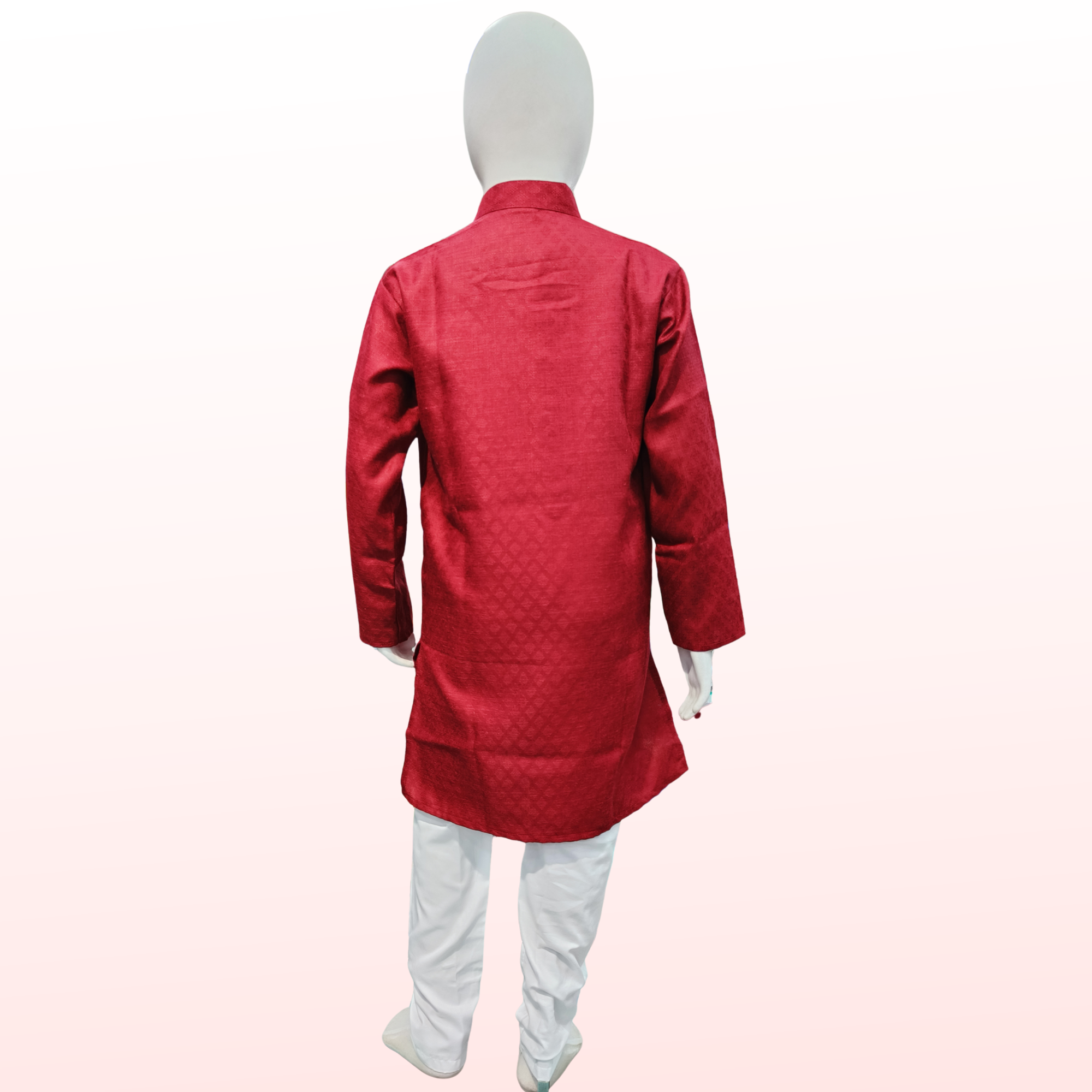 Maroon Cotton Kurta Pajama Set - Festive & Elegant
