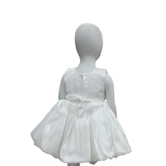 White Rose Princess Frock with Rhinestone Belt