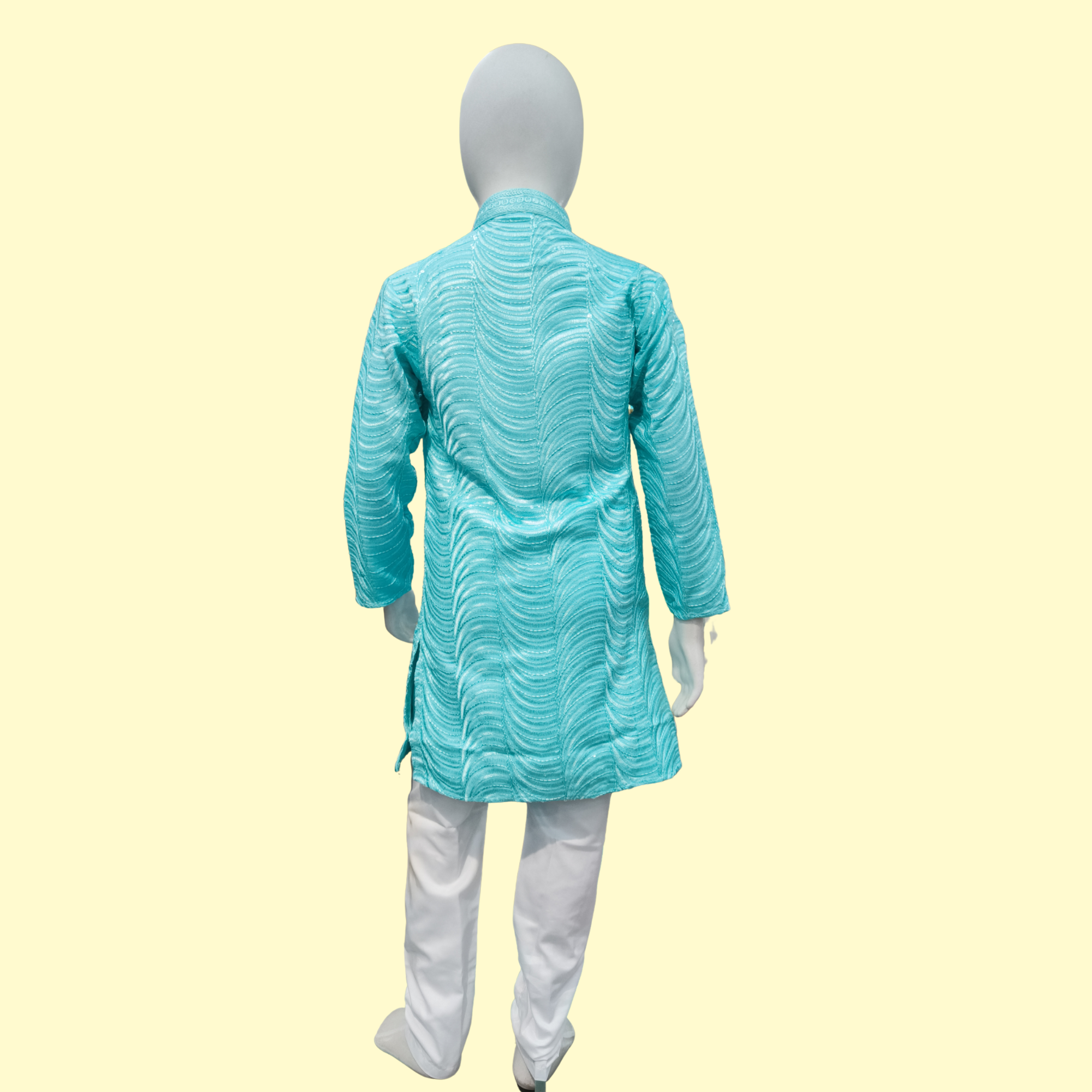 Firozi Embroidered Kurta Pajama Set - Festive & Party Wear