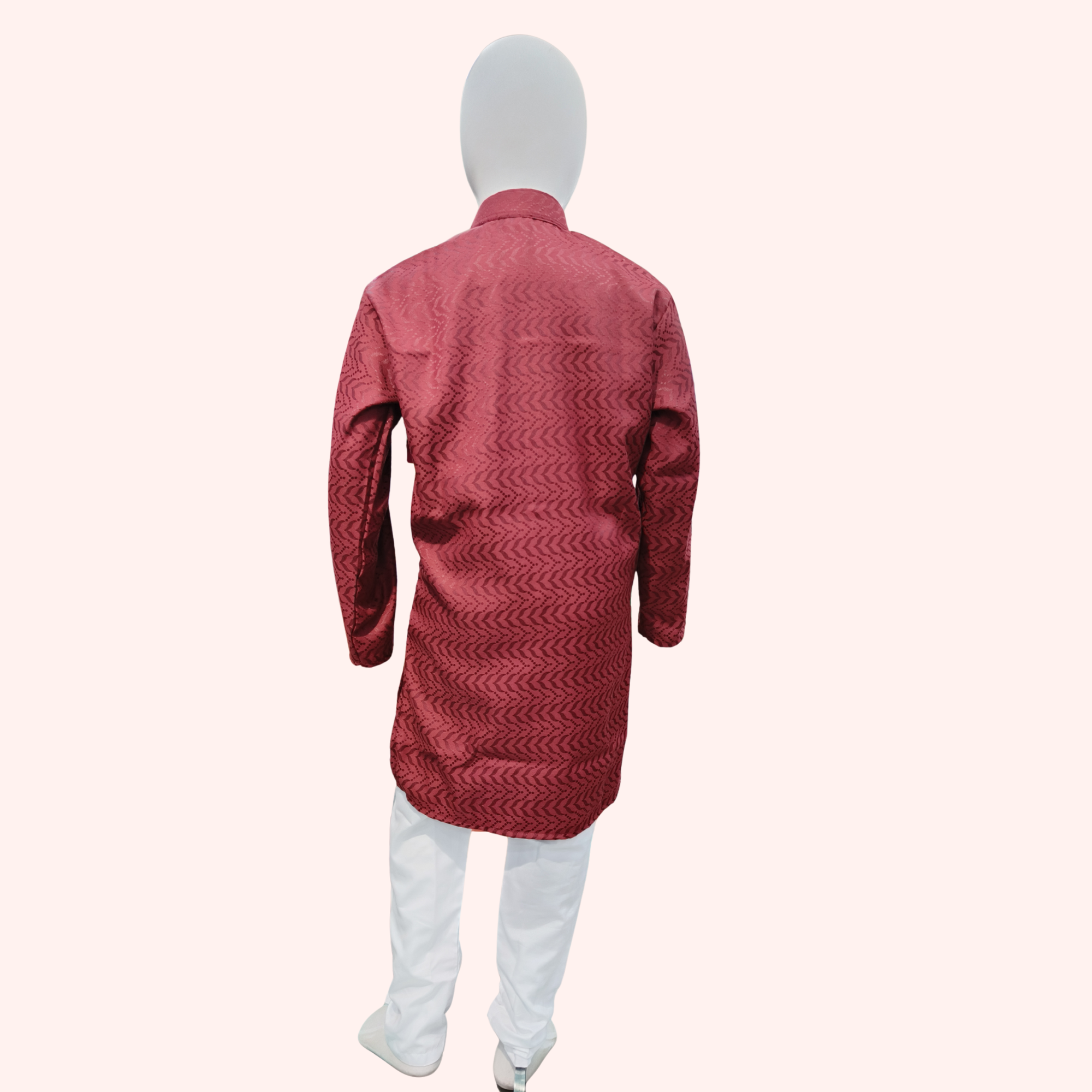 Maroon Cotton Kurta Pajama Set - Festive & Elegant