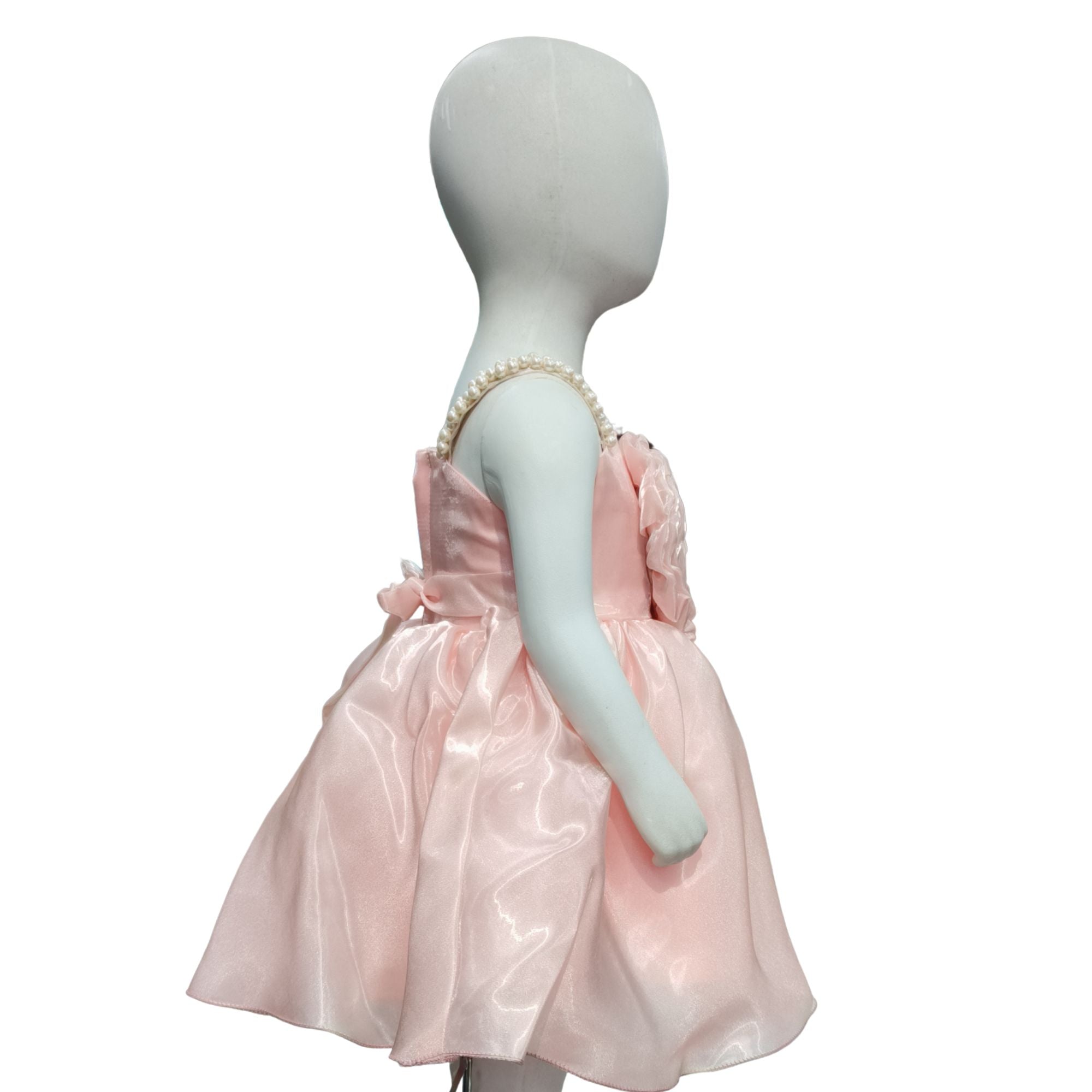 Party Frock Pearl-Laced Spaghetti Strap - 401