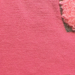 Dark Pink Crop Top for Girls with "Believe Love" & Half Mickey Design | Soft Hosiery Cotton - 2138